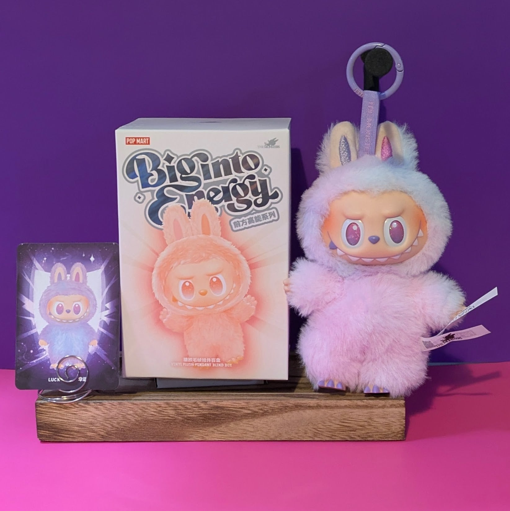 [In Stock] POPMART Big into Energy Series-Vinyl Plush Pendant Blind Box Labubu
