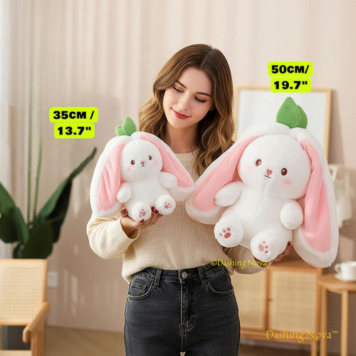 Bunny Plush with Strawberry or Carrot Design – Sweet Toy for Kids
